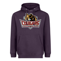 Plum cougars, kokomo education Heavyweight Hoodie - linhVisuals