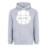 Heather Grey Mapex Drum Heavyweight Hoodie - linhVisuals