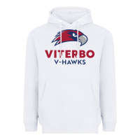 White v-h4wks, viterbo, education Heavyweight Hoodie - linhVisuals