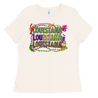 Bone louisiana louisiana louisiana mardi gras Ladies Tee - OliviaCreatesArt