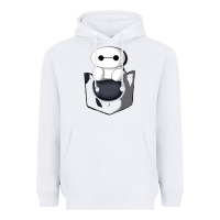 White baymax in pocket [tb] Heavyweight Hoodie - linhVisuals