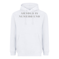 White arnold is numero uno Heavyweight Hoodie - linhVisuals