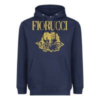 Navy fiorucci Heavyweight Hoodie - linhVisuals