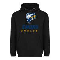 Black emory eagles Heavyweight Hoodie - linhVisuals