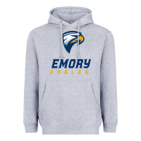 Heather Grey emory eagles Heavyweight Hoodie - linhVisuals