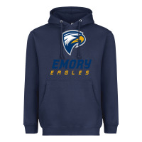 Navy emory eagles Heavyweight Hoodie - linhVisuals
