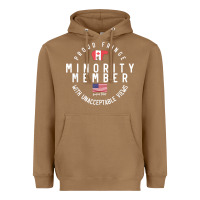 Toasted Coconut proud member of small fringe minority with unacceptable view t shirt Heavyweight Hoodie - linhVisuals