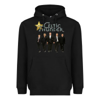 Black Celtic Thunder Heavyweight Hoodie - linhVisuals