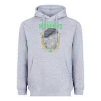Heather Grey dropkick murphy's Heavyweight Hoodie - linhVisuals