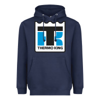 Navy thermo king Heavyweight Hoodie - linhVisuals