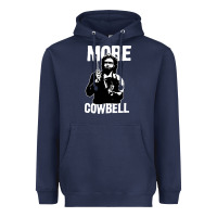 Navy more cowbell Heavyweight Hoodie - linhVisuals