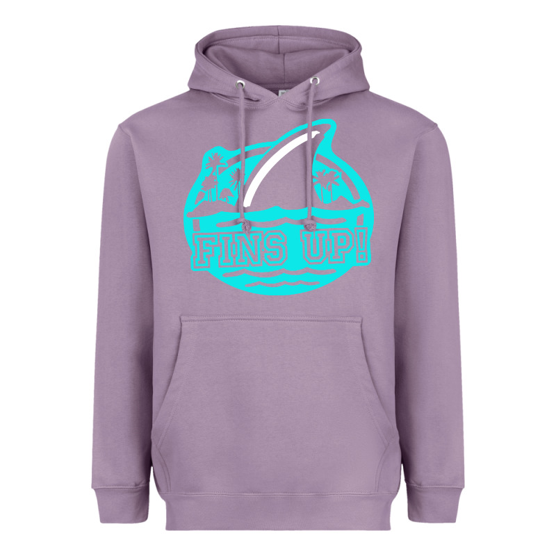 Fins Up Ocean Heavyweight Hoodie by linhVisuals | Teevron