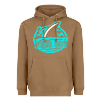 Toasted Coconut fins up ocean Heavyweight Hoodie - linhVisuals