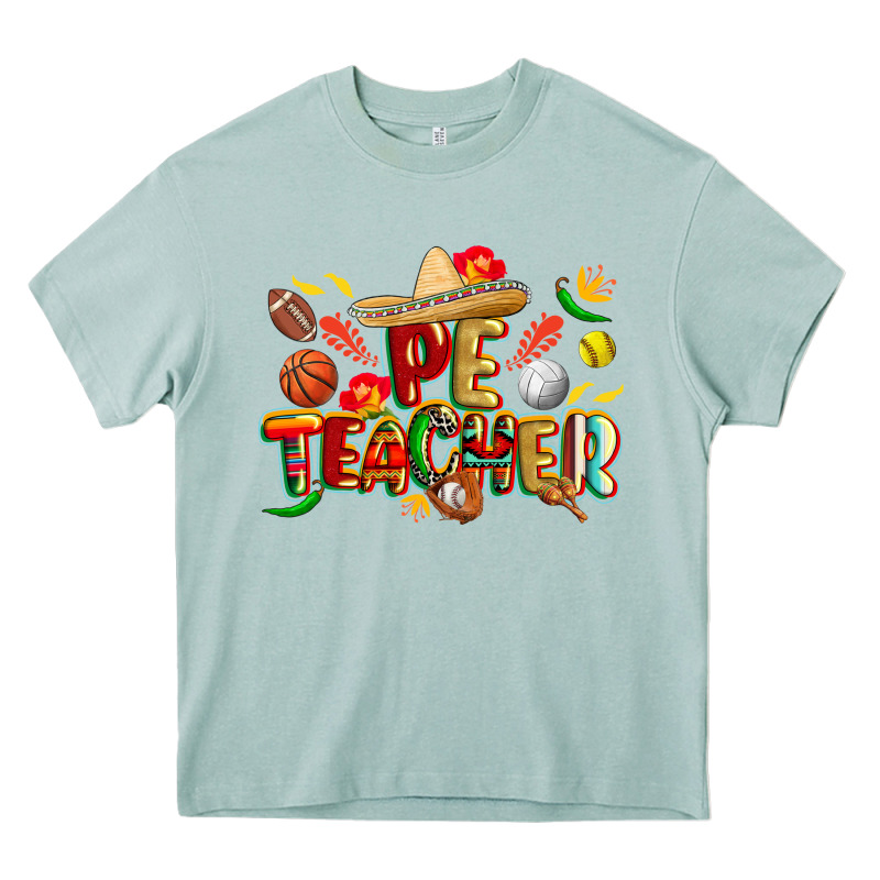 Cinco De Mayo Pe Teacher Heavy Core Tee by CowGirlArtShop | Teevron