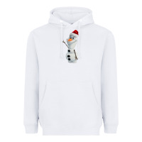 White olaf Heavyweight Hoodie - linhVisuals