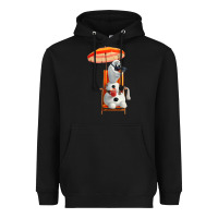 Black olaf Heavyweight Hoodie - linhVisuals