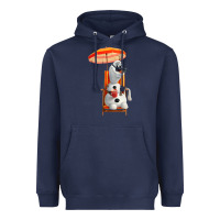 Navy olaf Heavyweight Hoodie - linhVisuals