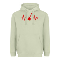 Matcha heartbeat electric guitar Heavyweight Hoodie - linhVisuals