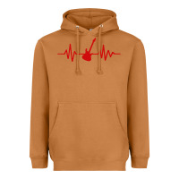 Meerkat heartbeat electric guitar Heavyweight Hoodie - linhVisuals