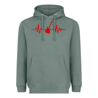 Sage heartbeat electric guitar Heavyweight Hoodie - linhVisuals
