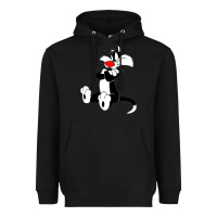 Black sylvester cat Heavyweight Hoodie - linhVisuals