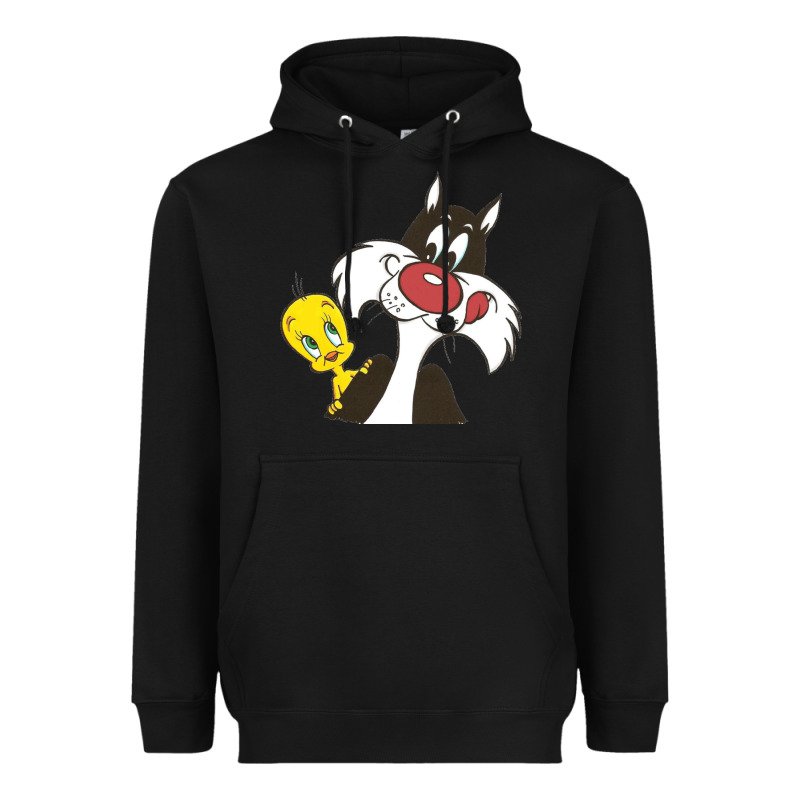 Tweety And Sylvester Heavyweight Hoodie by linhVisuals | Teevron