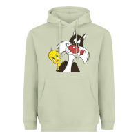 Matcha tweety and sylvester Heavyweight Hoodie - linhVisuals