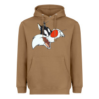 Toasted Coconut sylvester  face Heavyweight Hoodie - linhVisuals