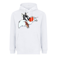 White sylvester  face Heavyweight Hoodie - linhVisuals