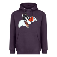 Plum sylvester  face Heavyweight Hoodie - linhVisuals