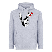 Heather Grey sylvester cat Heavyweight Hoodie - linhVisuals