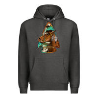 Charcoal Heather horse arrowhead Premium Hoodie - Jasminsmagicworld