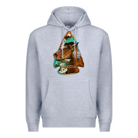 Heather Grey horse arrowhead Premium Hoodie - Jasminsmagicworld