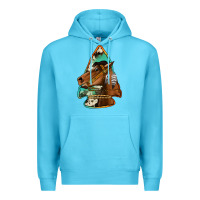 Ocean Blue horse arrowhead Premium Hoodie - Jasminsmagicworld