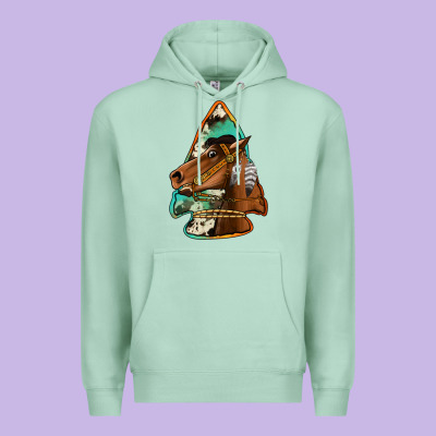 Horse Arrowhead Premium Hoodie Designed By Jasminsmagicworld