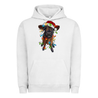 Pigment Lunar Rock highland cow calf with christmas lights Urban Hoodie - RanaPortraitStore