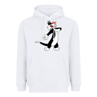 White sylvester cat Heavyweight Hoodie - linhVisuals