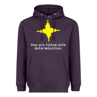 Plum undertale   determination point Heavyweight Hoodie - linhVisuals
