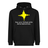 Black undertale   determination point Heavyweight Hoodie - linhVisuals