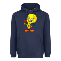 Navy tweety Heavyweight Hoodie - linhVisuals