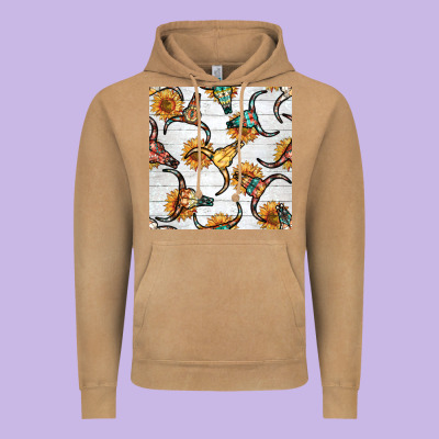 Native American Aztec Seamless Pattern 7 Vintage Hoodie Designed By Bundleandbundleshop