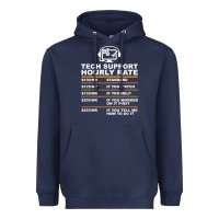 Navy tech support hourly rate t shirt Heavyweight Hoodie - linhVisuals