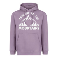 Lavender take me to the mountains nature lover Heavyweight Hoodie - linhVisuals