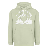 Matcha take me to the mountains nature lover Heavyweight Hoodie - linhVisuals
