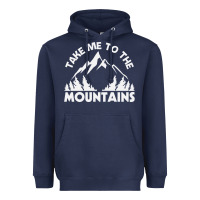 Navy take me to the mountains nature lover Heavyweight Hoodie - linhVisuals