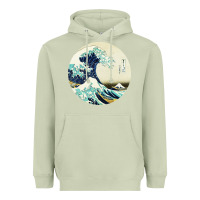 Matcha great wave Heavyweight Hoodie - linhVisuals