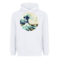 White great wave Heavyweight Hoodie - linhVisuals