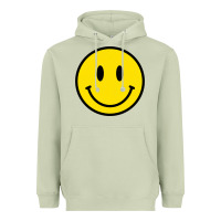 Matcha vintage retro happy smiley face 80's 90's aesthetic sweatshirt Heavyweight Hoodie - linhVisuals