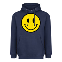 Vintage Retro Happy Smiley Face 80's 90's Aesthetic Sweatshirt Heavyweight Hoodie | Teevron