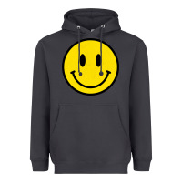 Smoke vintage retro happy smiley face 80's 90's aesthetic sweatshirt Heavyweight Hoodie - linhVisuals